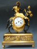 Sculptural mantel clock,